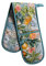Maison d' Hermine Double Oven Mitt 100% Cotton Easter Cooking Gloves 18cm x 89cm BBQ Oven Mitts Heat Resistant with Loop For Kitchen, Baking, Chef, Barbeque & Microwave, Agrume - Spring/Summer