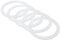 PATIKIL 70mm Regular Mouth Silicone Sealing Rings, 10 Pack Reusable Leak-Proof Gaskets for Mason Jar Lids, Translucent
