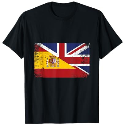 Bandera inglesa de Inglaterra España regalo Reino Unido Gran Bretaña Camiseta