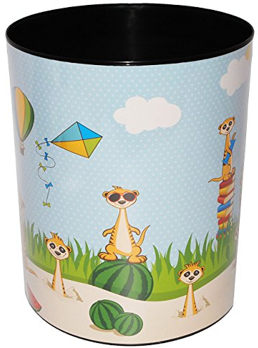 alles-meine.de GmbH Papierkorb Motive wählbar 13 Liter - 30 cm hoch - großer Mülleimer Eimer - wasserdicht - aus Kunststoff Behälter/Spielzeugkorb/Popcornschüssel - auch ..