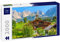 Lais Puzzle Typische Holz-Alpenhaus gegen Alpen Berge Hintergrund auf grüne Wiese in Going am Wilden Kaiser Dorf auf sonnigen Sommertag, Tirol, Österreich 2000 Teile