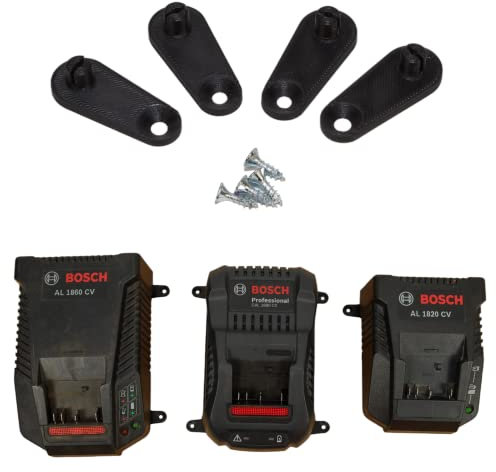 Wandhalter Ladegerät 18V für Bosch, Makita, Metabo perfektes Werkstatt Zubehör… (Bosch)