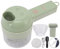 Nimomo 4 in 1 Elektrischer Gemüseschneider, Handheld Electric Gemüse Zwiebel Zerkleinerer Manuell Multizerkleinerer Zwiebelschneider Zwiebelhacker für Küche und Kochen