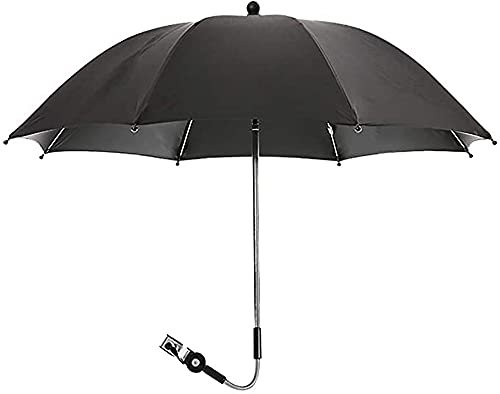 Sombrilla Para Cochecito De Bebé, Sombrilla Ajustable Con Dispositivo De Fijación De Clip, Sombrilla Plegable Para Bebé, Sombrilla Universal Para Cochecito De Bebé, Sombrilla Para Sombra, Protección U