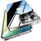 TORRAS Clear Crystal Ultradünn für iPhone 15 Pro Max Hülle 1A Vergilbungsschutz 100% Clear Handyhülle iPhone 15 Pro Max Case Schutz mit doppltem Airbagssystem weich Silikon Cover - Tranparent