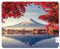 Mauspad im Japan-Design I 24 x 19 cm I Mousepad in Standard-Größe I Mount Fuji-Vulkan Motiv im Frühjahr I Qualitätsdruck auf Zellkautschuk I rutschfest wasserfest und abwischbar I dv1241