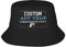 Generisch Personalisierte Fischerhut Selbst Gestalten,Schwarz Bucket Hat mit Text, Logo und Drucken Foto, Unisex Faltbarer Sonnenhut Strandhut Fishermütze Outdoor Sommermütze Herbst Hut