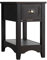 COSTWAY Beistelltisch mit Schublade und Ablage, 2-stöckiger Sofatisch, schmaler Nachttisch, Kaffeetisch für Wohnzimmer, Schlafzimmer, 56 x 33 x 58,5 cm (Walnuss)