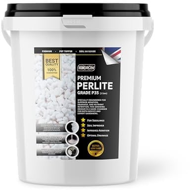 20L Premium Perlite In a Bucket by UKGROW for Ultimate Gardening Excellence