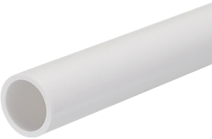 QUARKZMAN Tubo PVC 16mm ID 20mm OD 20cm/8 Lunghezza Bianco Alta Resistenza Tubo Rigido Rotondo in PVC Tondo per Tubo Acqua, Lavori Manuali, Guaina per Cavi
