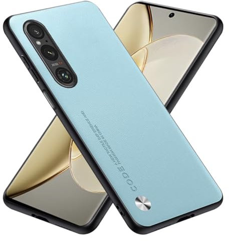 RankOne Hülle kompatibel mit Smartphone, Compatible with Sony Xperia 1 V (6.5), Stoßfeste Silikonhülle Handyhülle - Hellblau