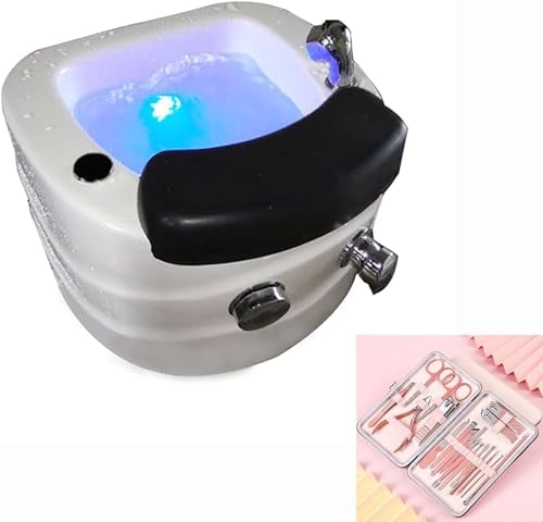 Foot soaking basin, Acrylic Massage Footbath,Spa Footbath,Foot Soaker,deep Foot Bath Spa With Massage Nail Salon Pedicure Bathtub Square Footbath Salon Acrylic Pedicure Bowl, pedicure station (Color