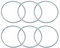 6PCS Drive Belt Random Orbit Sander Belt 903373 878198 N372461 N430442 Compatible with Porter Cable DeWalt 332 333 333VS 343K 343VSK DWE6423K DCW210B PSA Variable Speed VS Palm Sander Power Tool