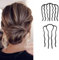 Danshinbow 2 Stück Metall-Haarkämme, Haarkämme, Gabel-Stil, Haarklammer, Hochsteckfrisur, Haarschmuck für Damen und Mädchen