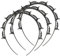 3 Stück Frisurenhilfe Haarreif mit Klammern,Hairstyle Hairpin,Haarnadeln Friseurbedarf, Stirnband Haarhalter Haarschmuck Haarband,Haarband mit Clips, Twist Clip Stirnband