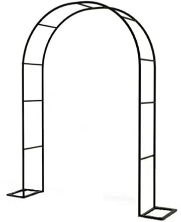 Metall Rosenbogen Gartenbogen Breite 80/120/140/180/200/233/240/286/300/350cm Pergola Torbogen Rankhilfe Kletterpflanzen Wetterfest Hochzeitsbogen (Size : Width 80x high 200cm(31x79in))