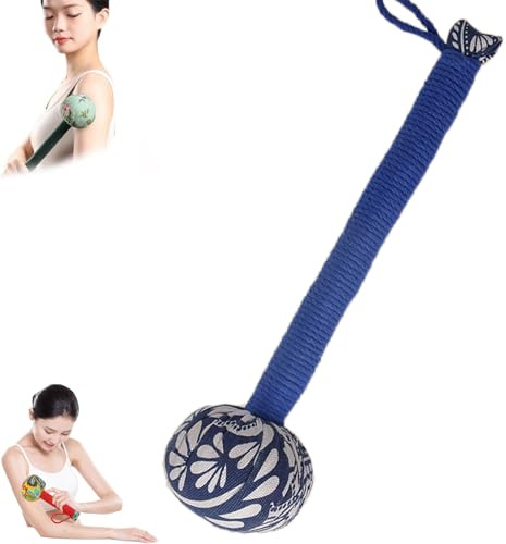 Lymphatic Hammer, Manual Body Lymphatic Massage Hammer, Muscle Relaxation Meridian Activation, Manual Massage Hammer for Body with Massage Tool, Long Size Massage Hammer (31cm/12.2in,Blue)