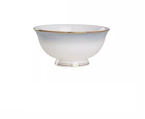 KOHARA Saladiers Bols Haut de Gamme, Assiettes, Appareils électroménagers, Bols de Vaisselle en céramique de Luxe légers et Modernes, Bols de Riz à Pied Haut, Ce Transparent