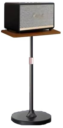 Projektorständer Projektorhalter Lautsprecherständer aus massivem Holz, bodenstehend, Audio-Ständer, Kickstand-Rack, CD-Schrank, Surround-Ständer Lautsprecher Ständer (Color : Schwarz)