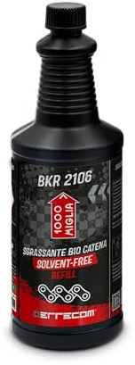 Errecom BKR 2106 Biologisch abbaubarer Entfetter für Fahrradkette, lösungsmittelfreie Formel, 1L Nachfüllflasche