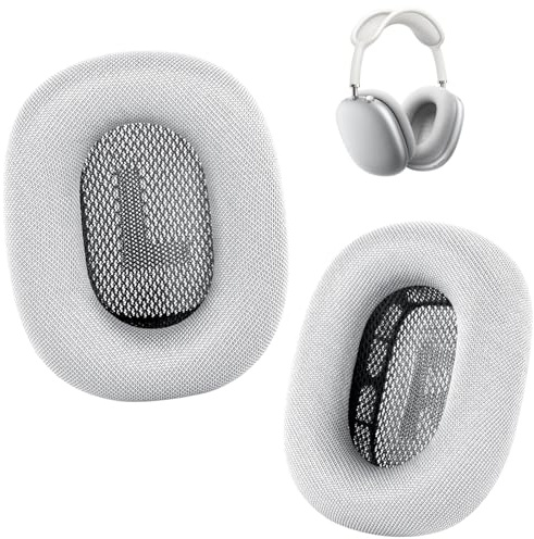 Ohrpolster für ZLIUCCR AirPods Max, kompatibel mit Apple AirPods Max, Silikonschicht, Magnet, viskoelastisches Schaumstoffpolster und Schallisolierung