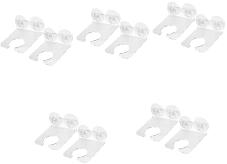 PRETYZOOM 10 STK Weinglasregal Weinflaschenhalter Duschtassenhalter badewanne bierhalter Weinglasständer Saugnapf Weinglas Halter Getränkehalter für die Dusche dekorativer Weinhalter Acryl