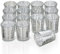 THE TWIDDLERS - Set von Premium gesprenkelten Teelichthaltern - 5x6cm Glas-Kerzenhalter - Heimdekoration, Tischdekoration, Küchenzubehör - Teelichtkerzen für weihnachtliches Ambiente (30, Silber)