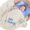 REQTYUI Personalisierte Babydecken – Individuell bestickte Strickdecken mit Namen Babys, Jungen und Mädchen. Perfekt für Geburtstage, Babypartys und Weihnachten