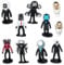 MIFKLMV Toilet Game Figures, Toilet Man and TV Man Figures, Toilet Man Cake Toppers, Toilet Mini Ornaments, Toilet Figure Model, Collectible Gifts for Kids Fans' Birthdays (10 PCS)
