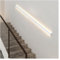Treppenhandlauf-Geländer-Set, LED-Lichthandläufe for Innentreppen, mattes Aluminium-Treppengeländer, rutschfeste, wandmontierte Handläufe for Außentreppen und Verandaeingänge(100cm/39in)