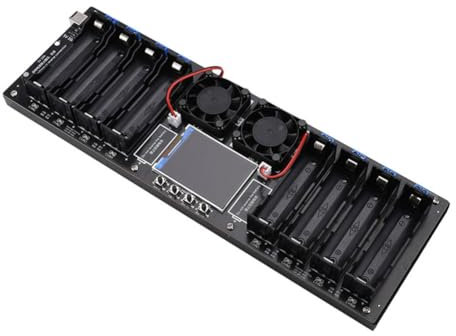 Jrpzcv Module de Testeur de Capacité de Batterie au Lithium 18650 à 8 Canaux, Division de Capacité MAh MWh, Module de Mesure de Résistance Interne