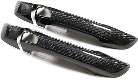 Außentür Griff Zubehör Real Carbon Fiber Türgriff Abdeckung Rahmen Aufkleber Außen Trim Bodykit Für Sharan 7N 2012 2013 2014 2015 2016 2017 2018 2019 2020 Türaußengriff(2 Doors-2 SENSORS)