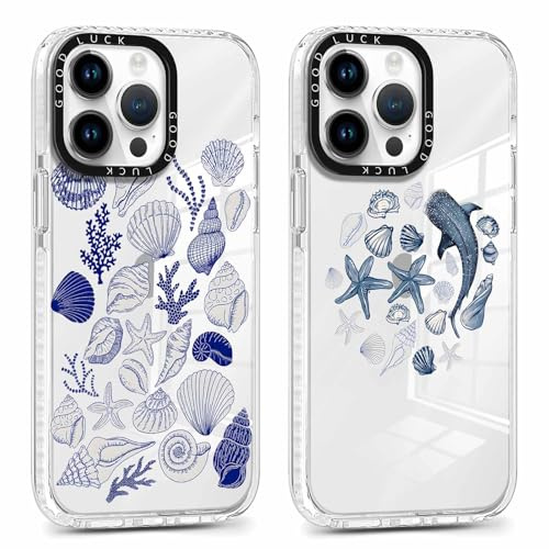Phoona 2 Stück Handyhülle für iPhone 11 Pro Hülle 5,8'', Aesthetic Hülse Muster Design Weiche TPU Ultra Dünn Transparent Silikon Schutzhülle Kratzfeste Stoßfest Bumper Case für Mädchen