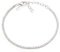 Bracciale Tennis Bianco Argento 925 con Zirconi 5A da 1,5 mm e catena argento, Gioiello Elegante Regolabile per Donna – Idea Regalo Raffinata con Packaging Lusso – Qualità Made in Italy