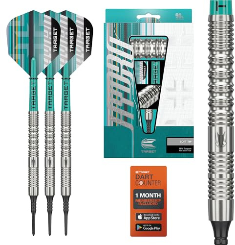 Target Darts Hydro 18g/20g 90% Tungsten Soft Dart Set Dartpfeile mit Kunststoffspitze Pro Ultra No.6 Flights Pro Grip Schäfte Pixel Points Profi Dart Pfeile für elektronische Dartscheibe