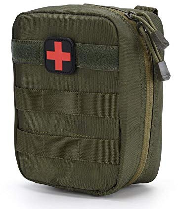 Erste Hilfe Tasche, Medizinischer Notfallrucksack für Zuhause, Freien, Auto, Camping, Arbeitsplatz, Wandern und Überleben(Armeegrün)