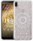 Sunrive Coque pour ASUS Zenfone Max Pro M1 ZB601KL/ZB602KL 5,99 Pouces, Silicone Étui Housse Protecteur Souple Gel Coussin d'air Transparent Back Case(TPU Fleur Blanc)+ Stylet OFFERTS