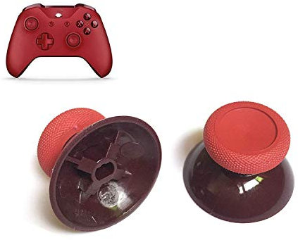 SZLG 3D Analog-Joystick-Kappe für Daumenstick, Xbox One (Slim, X, Elite) & PS4, Rot, Kunststoff