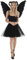 Zac's Alter Ego Halloween Fancy Dress Costume Evil Ram Witch Devil Horns, Tutu & Large Feather Wings Set