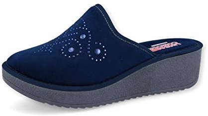 Linea Comoda Ciabatta Art.4745 Donna Invernale, con Suola Antiscivolo E Plantare in Tessuto SOFFICE.