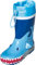 Playshoes Stivali di Gomma Con Coulisse Unisex - Bambini e ragazzi, Squalo, 26 EU