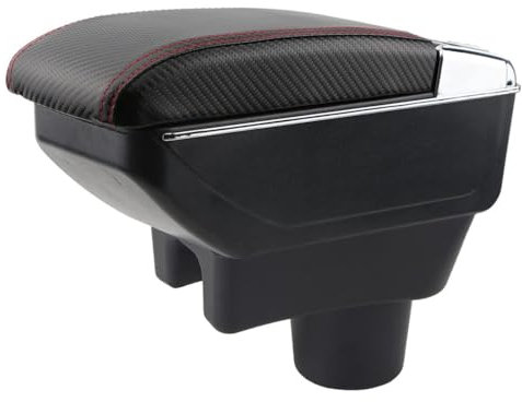 YJYWZH Kompatibel mit MITSUBISHI Attrage Space Star Armlehne Mittelkonsole Aufbewahrungsbox Doppelschicht Mit Getrankehalter