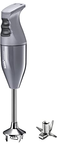 bamix Set de batidora de mano eléctrica EO140 CLASSIC con multicuchilla de acero inoxidable, 140 vatios, Regulable con 2 velocidades, Made in Switzerland, Antracita/negro