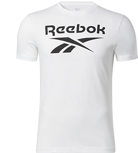 Reebok Herren Ri Big Logo Tee T-Shirts, weiß, L