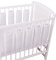 Bello24 - Universeller Babybett Gitterschutz mit Klettverschluss aus 100% Baumwolle 38x30cm (Weiß, 9)