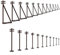 Evemodel 24Stk. Modell N Spur Leitungsmast 1:160 Telegraph Railroad Diorama (Stile 2)