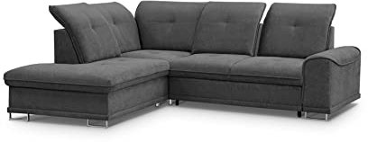 Generisch Modernes Ecksofa BOSS mit Schlaffunktion (Links, Dunkelgrau - Matana 05)