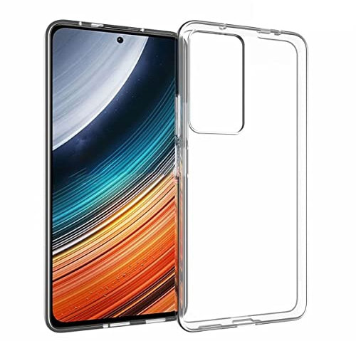 CoverKingz Custodia per Xiaomi Poco F4 – Custodia trasparente in silicone Poco F4 – Soft Case Clear – Slim Cover trasparente