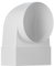 110x55mm – Ø 100 mm Angle 90° Adaptateur - Transition de Ventilation - Connecteur Raccord Tube Tuyau