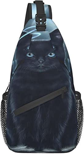Lsjuee Alpaka Sling Bag Crossbody Sling Rucksack Schulter Brusttasche Reisen Wandern Tagesrucksack für Damen Herren Outdoor Sport